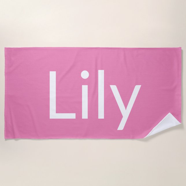 Lily Beach Towel (Front)