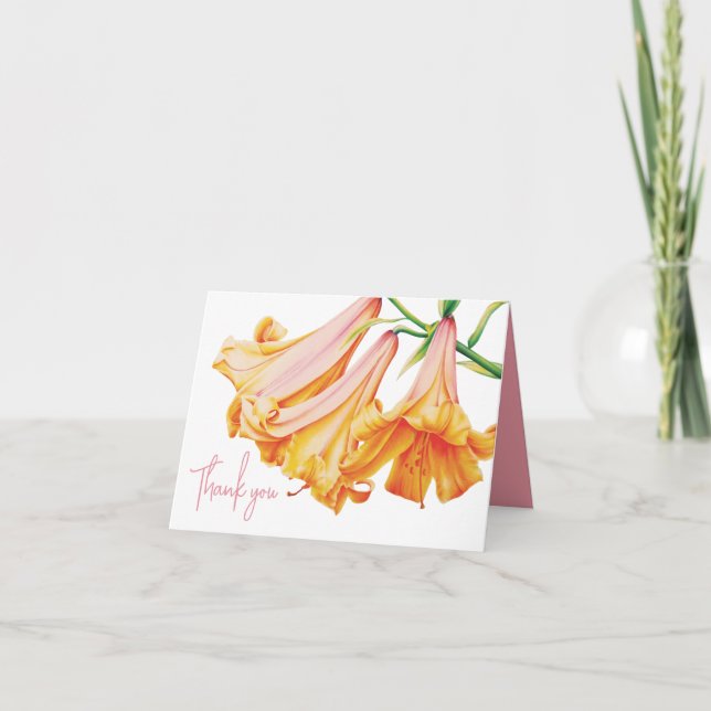 Lily bell art thank you your photo inside card (Front)