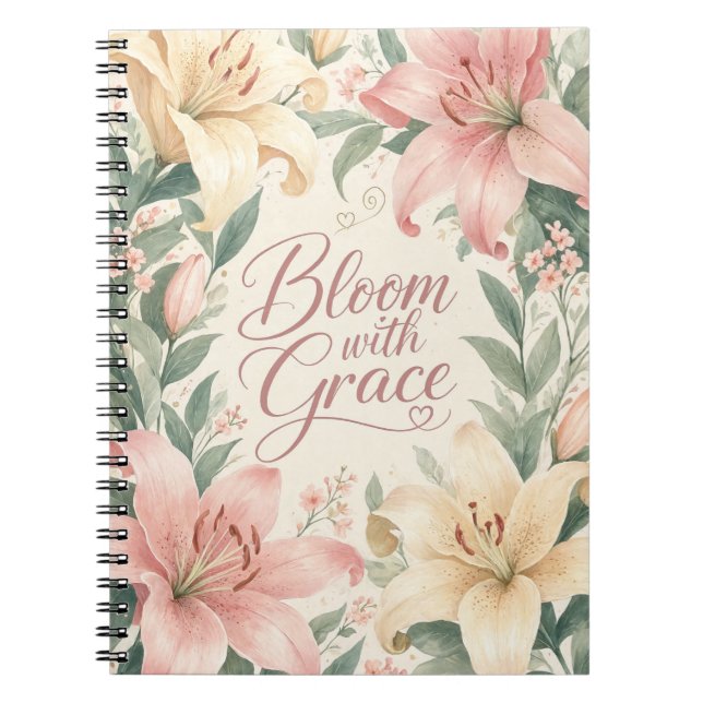 Lily : Bloom with Grace Notebook (Front)