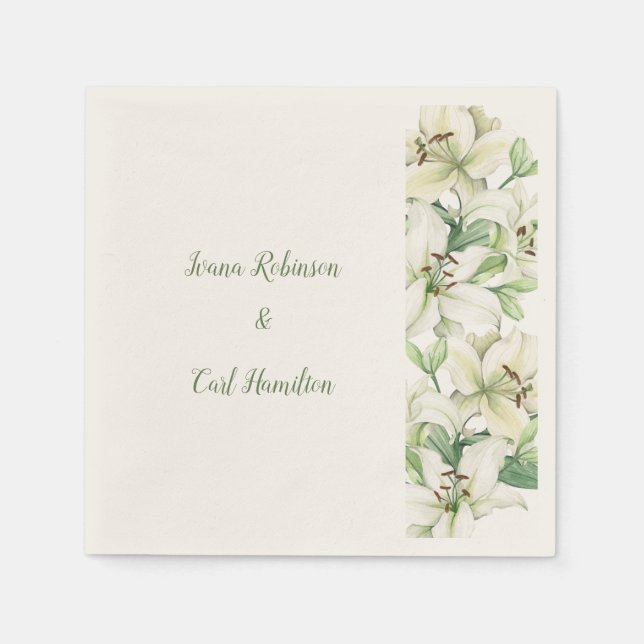 LILY Blossom Elegance Napkins (Front)