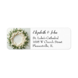 Lily Bridal Wreath Label