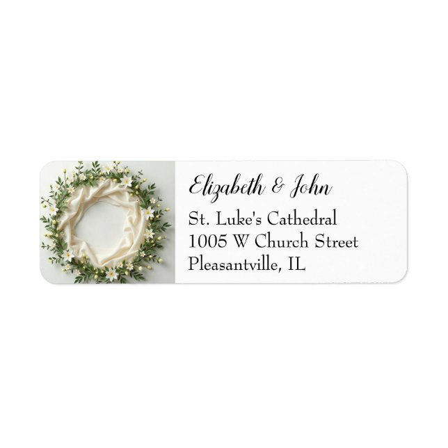 Lily Bridal Wreath Label (Front)