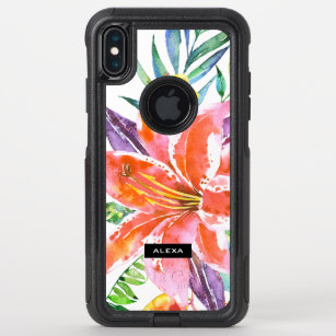 Lily Bulbs & Tropical flowers OtterBox Commuter iPhone XS Max Case
