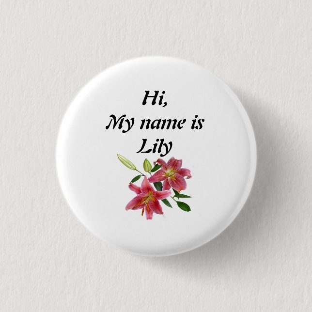 Lily Button (Front)