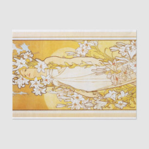 Lily by Alphonse Mucha Tissue Paper