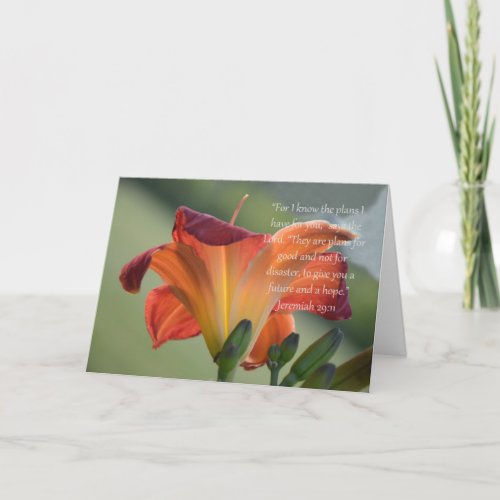 Lily Cancer Recovery Card