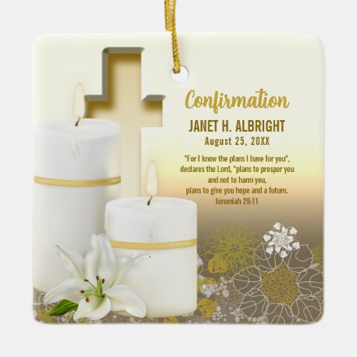 Lily Candle Cross