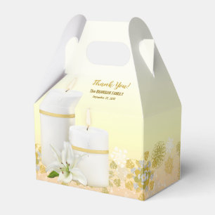 Lily Candle Favor Boxes