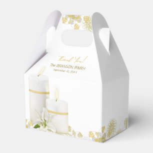 Lily Candle Favor Boxes