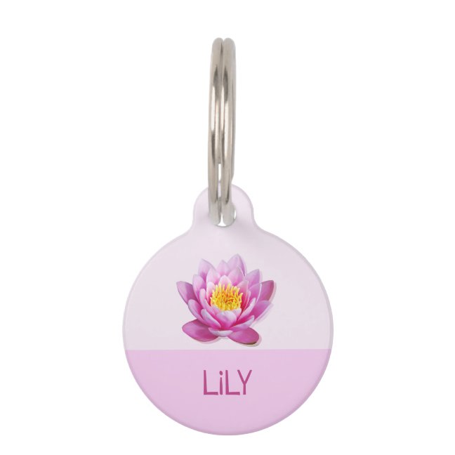 Lily Cat Dog Name Pet ID Tag