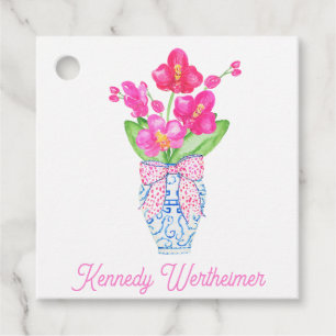 Lily Chinoserie Gift Favor Tag