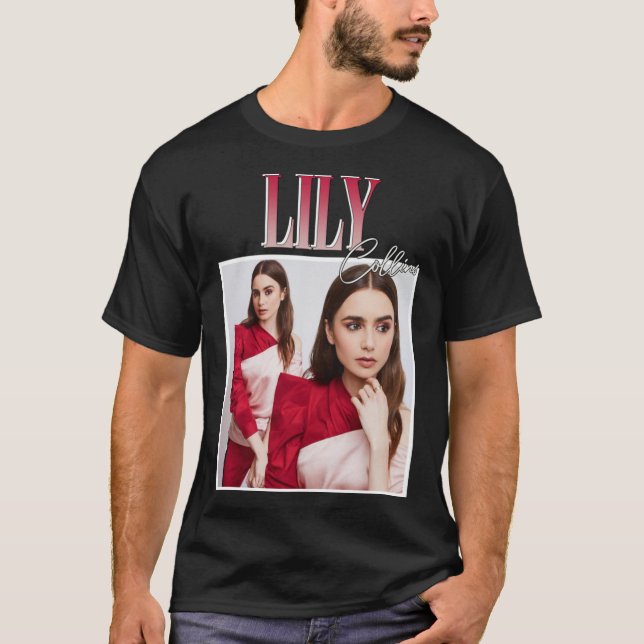 Lily Collins Classic T-Shirt (Front)