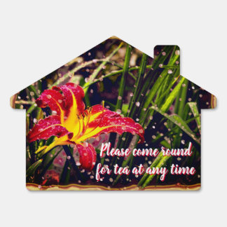 Lily Come for Tea Sign