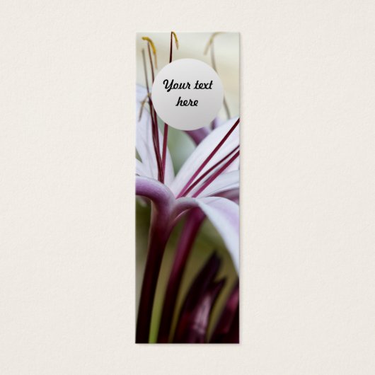 Lily Custom Bookmark (Front)