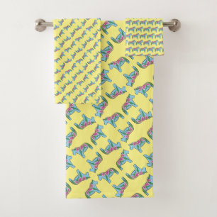 Lily Dala Horse by Julia Persson-Morrill Bath Towel Set
