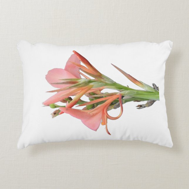 Lily Flower Accent Pillow (Front)