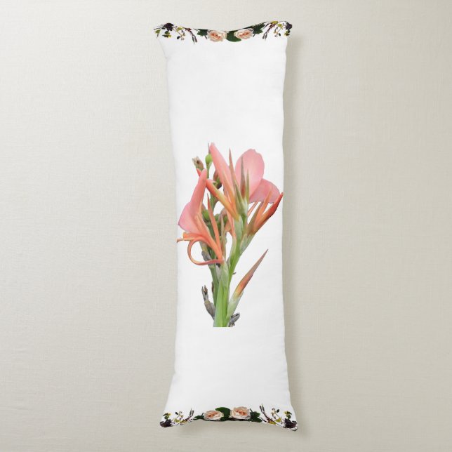 Lily Flower Body Pillow (Front Vertical)