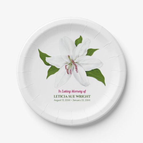 Lily Flower Funeral Memorial