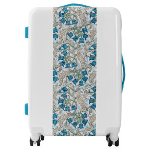 Lily Flower Pattern Suitcases