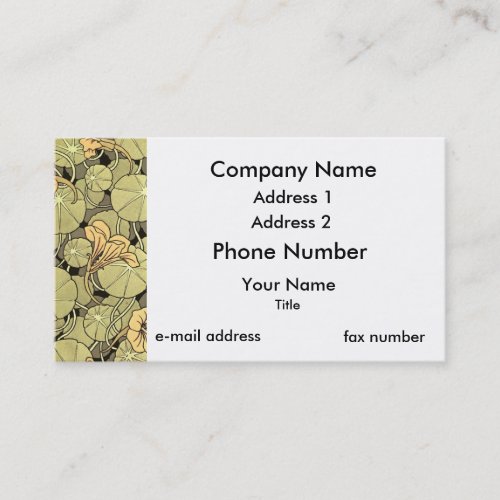Lily Flowers Business Card