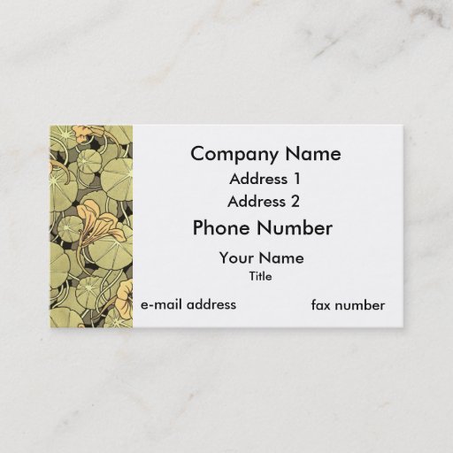 Customizable Lily Flowers Business Card