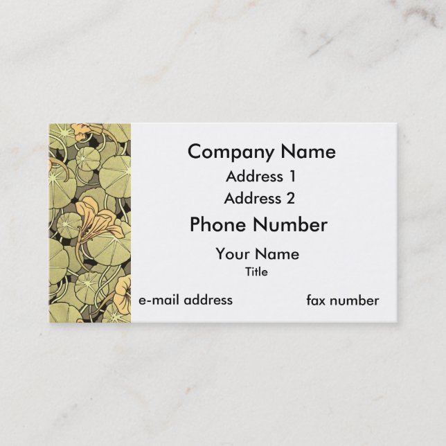 Lily Flowers Business Card (Front)