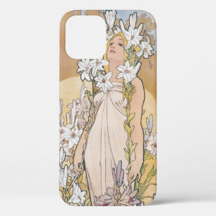 Lily (Four Flowers), Alphonse Mucha iPhone 12 Case