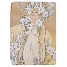 Lily (Four Flowers), Alphonse Mucha iPad Air Cover