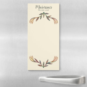 Lily Frame Custom Grocery Shopping To-Do List Cute Magnetic Notepad