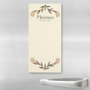 Lily Frame Custom Grocery Shopping To-Do List Cute Magnetic Notepad