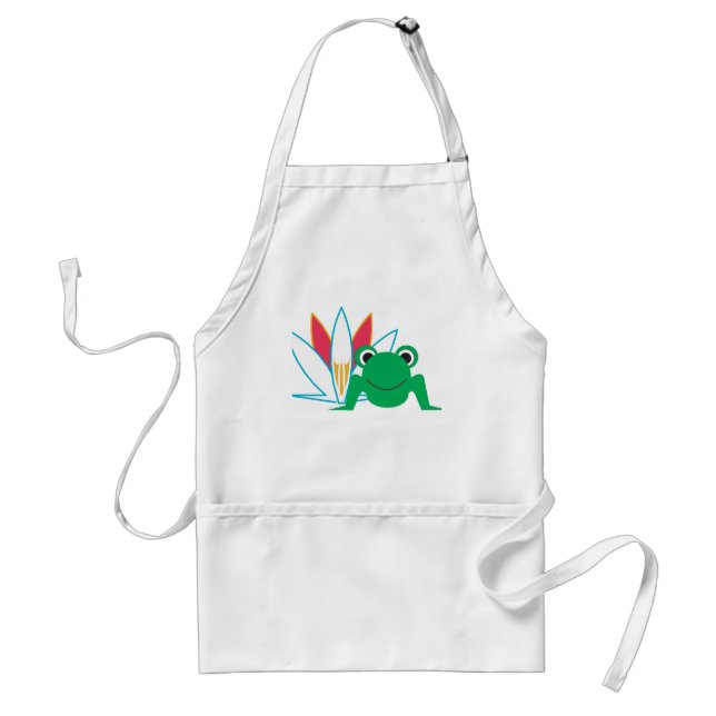 Lily Frog Adult Apron (Front)