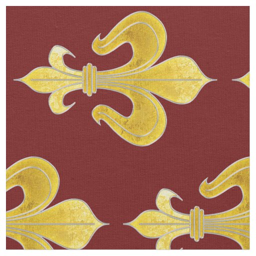 Lily Gold Silver + your background & ideas Fabric