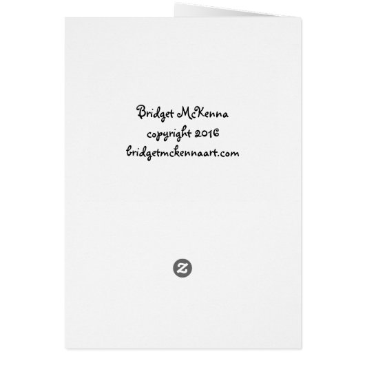 Lily Greeting Card (Back)