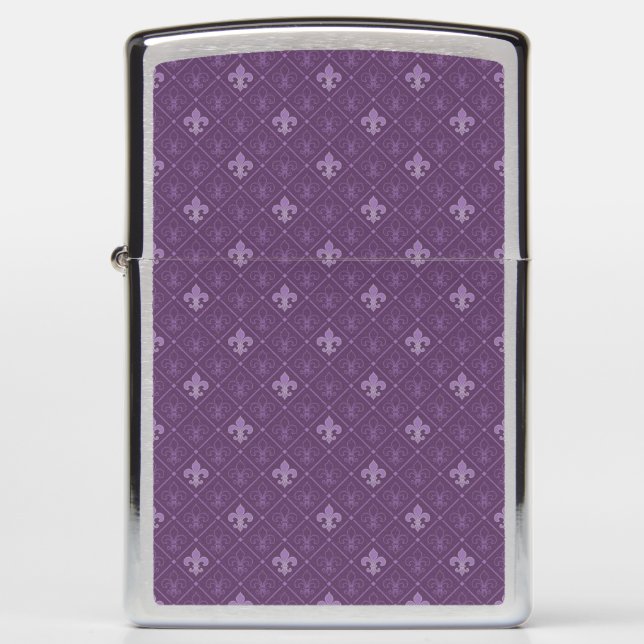 Lily hw5 purple zippo lighter (Front)