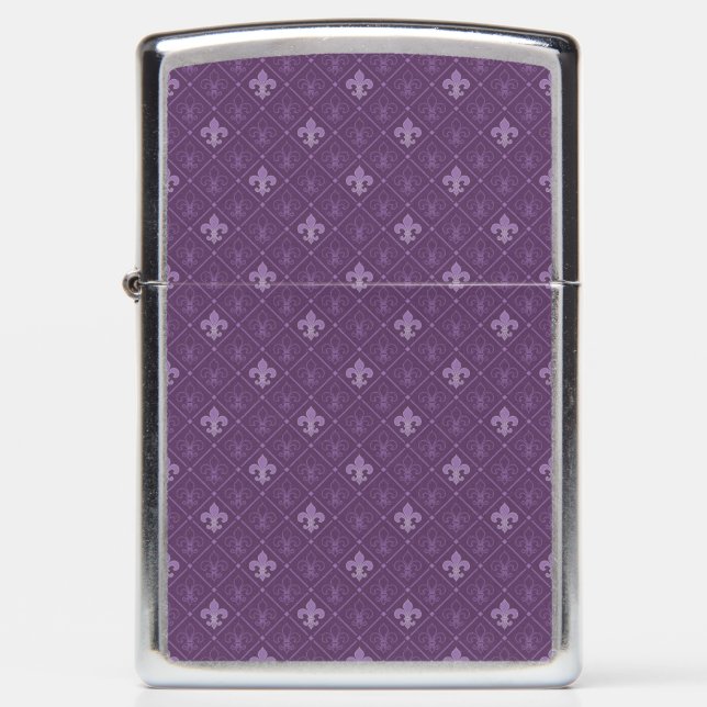Lily hw5 purple zippo lighter (Front)