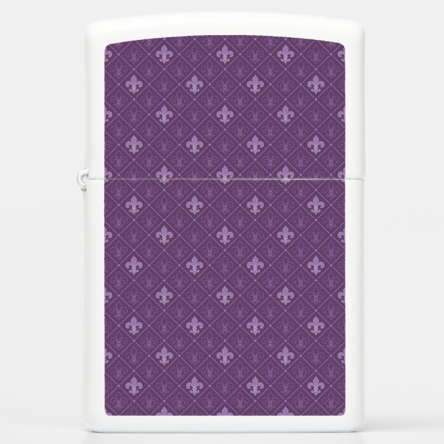 Lily hw5 purple zippo lighter (Front)