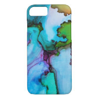 Lily Lake Abstract Watercolor iPhone 8/7 Case