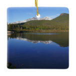 Lily Lake at Rocky Mountain National Park Ceramic Ornament