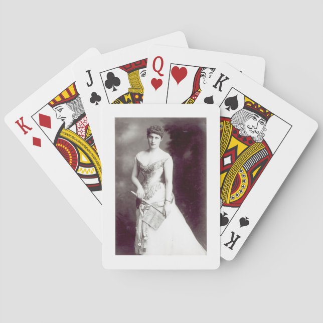 Lily Langtry (1853-1929) performing at the Haymark Poker Cards (Back)