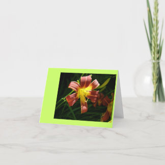 Lily Letterpress Thank You Card