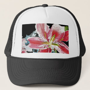 Lily Lillies Watercolor flower Baseball Hat