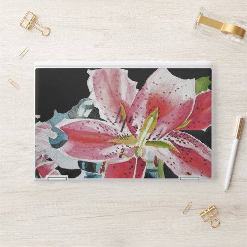 Lily Lillies Watercolor flower Laptop Skin