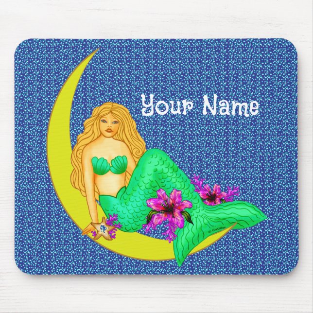 Lily Moon Mermaid mousepad (Front)
