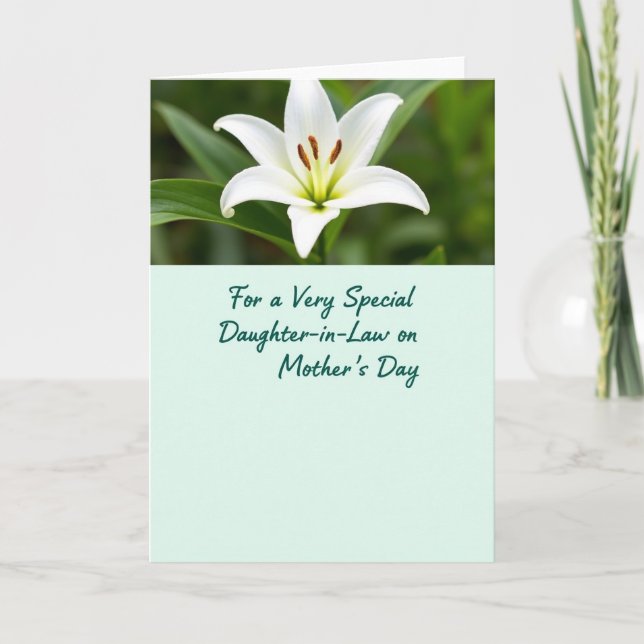 Lily Mothers Day Card (Front)