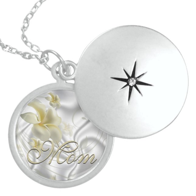 Lily Mother's Day  Memory Necklace (Front)