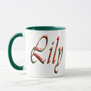 Lily Name Logo Green Combo Coffee Mug