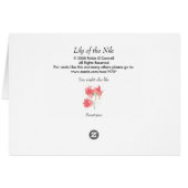 Lily of the Nile (Back Horizontal)