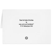 Lily of the Nile: Thinking of you Cards (Back Horizontal)