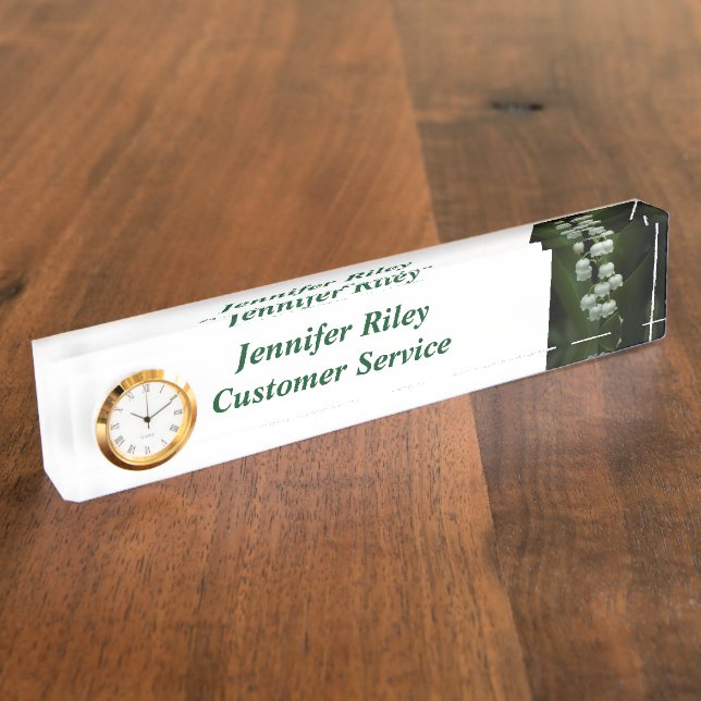 Lily of the Valley-0308 Desk Name Plate (Side)