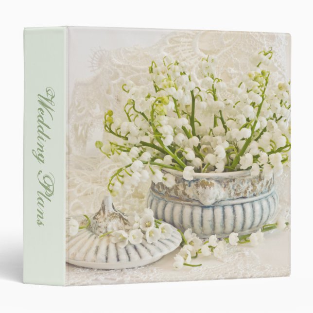 Lily Of The Valley 3 Ring Binder (Front/Spine)